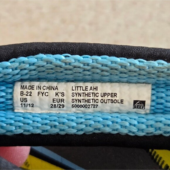 Reef kids sandals Ahi Bolts Size 11/12 - Picture 7 of 8
